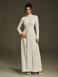 High Neck Split Maxi Dress