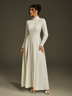 High Neck Split Maxi Dress