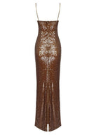 Brown Sequin Dress