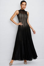 Hutt Black Lace Sleeveless Maxi Dress