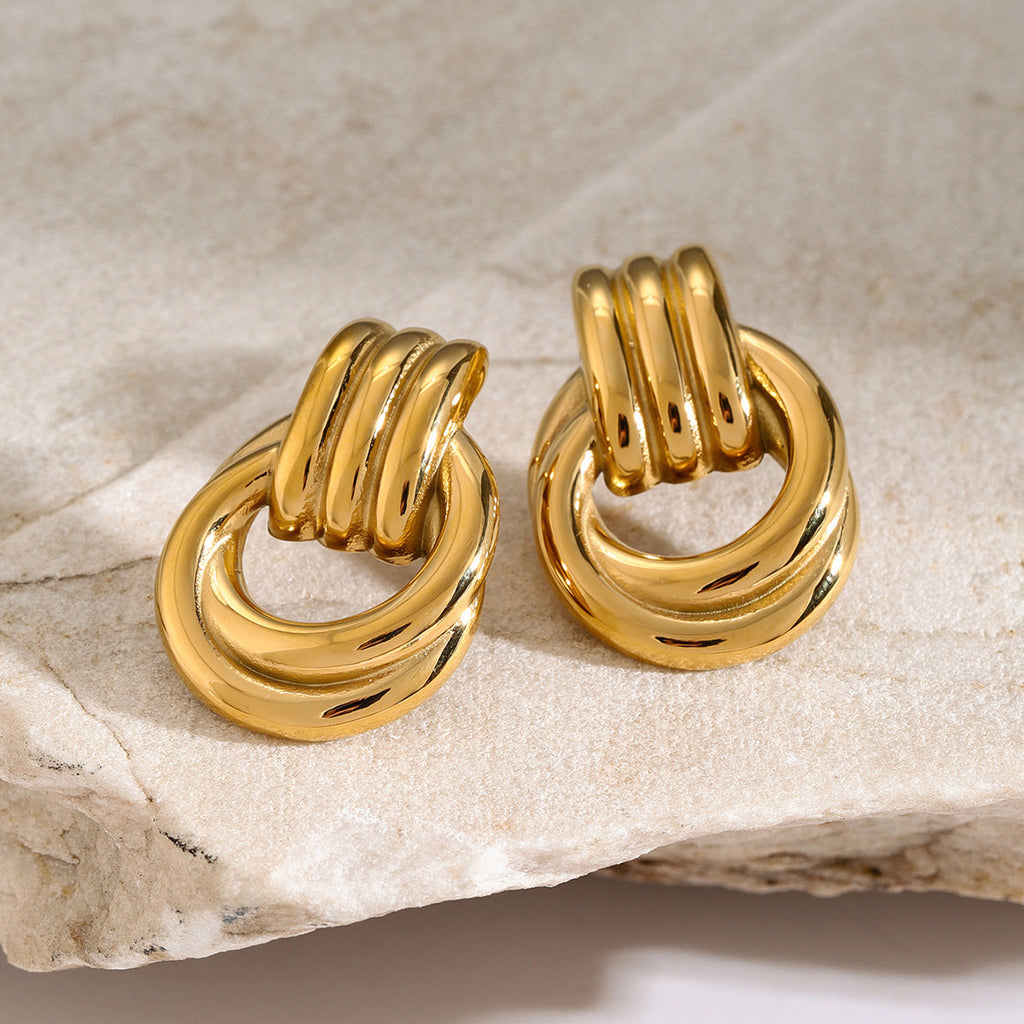 Luna Interlinked Hoop Earrings