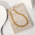 Luxe Chain Pearl Accent Anklet