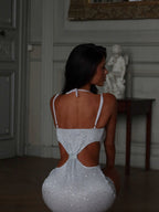 MAE MINI DRESS SILVER