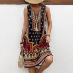 Maribel Boutique Sleeveless Boho Dress Elevated Occasion Wear