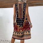 Maribel Boutique Sleeveless Boho Dress Elevated Occasion Wear