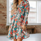 Angela Timeless Shirt Dress with Floral Print Boutique Collection