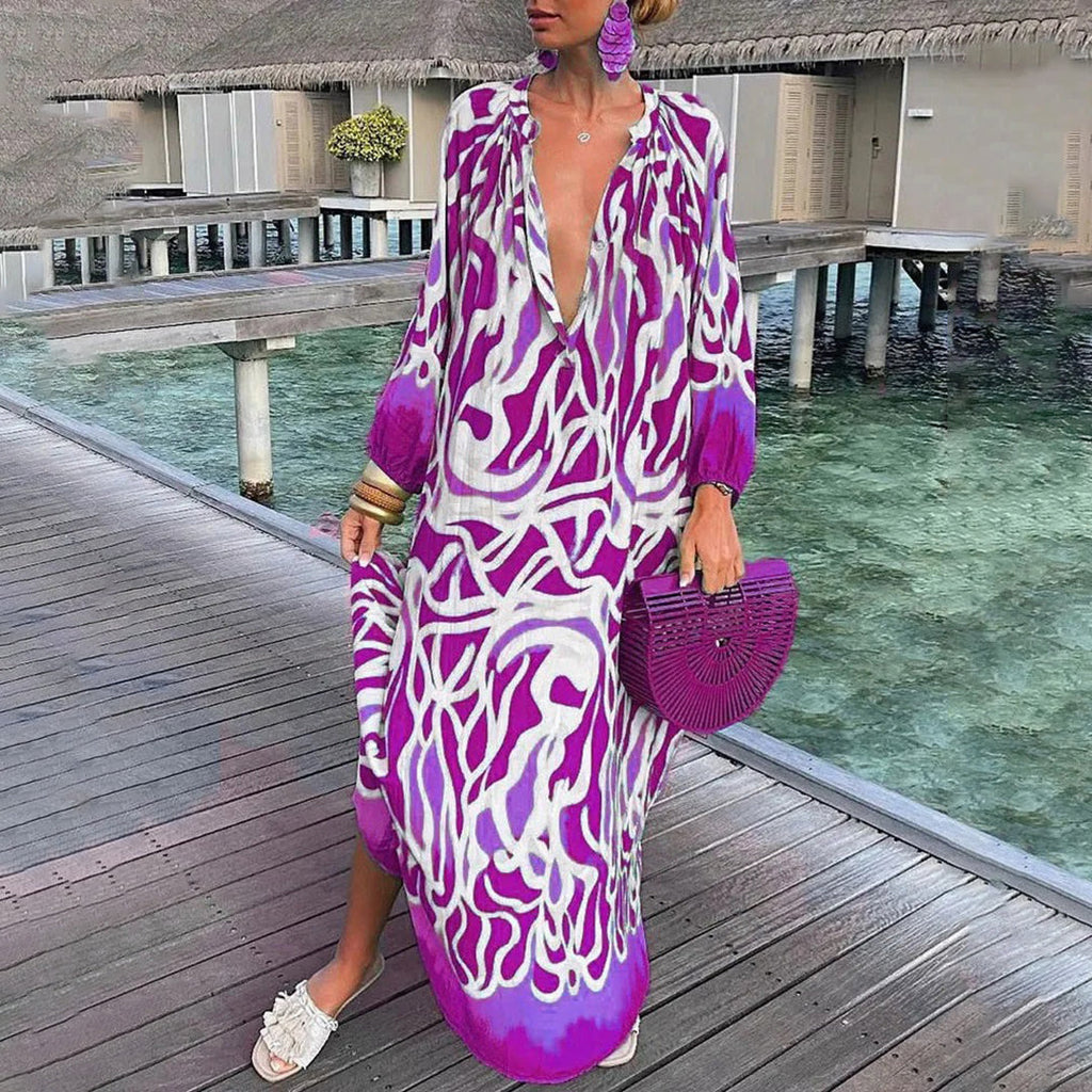 Francisca Boho Dress For Dress with Relaxed Fit and Layered Outfit Styling