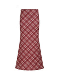 Mariah Low Waist Plaid Skirt