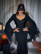 Bat Wing Sleeve Maxi Dress