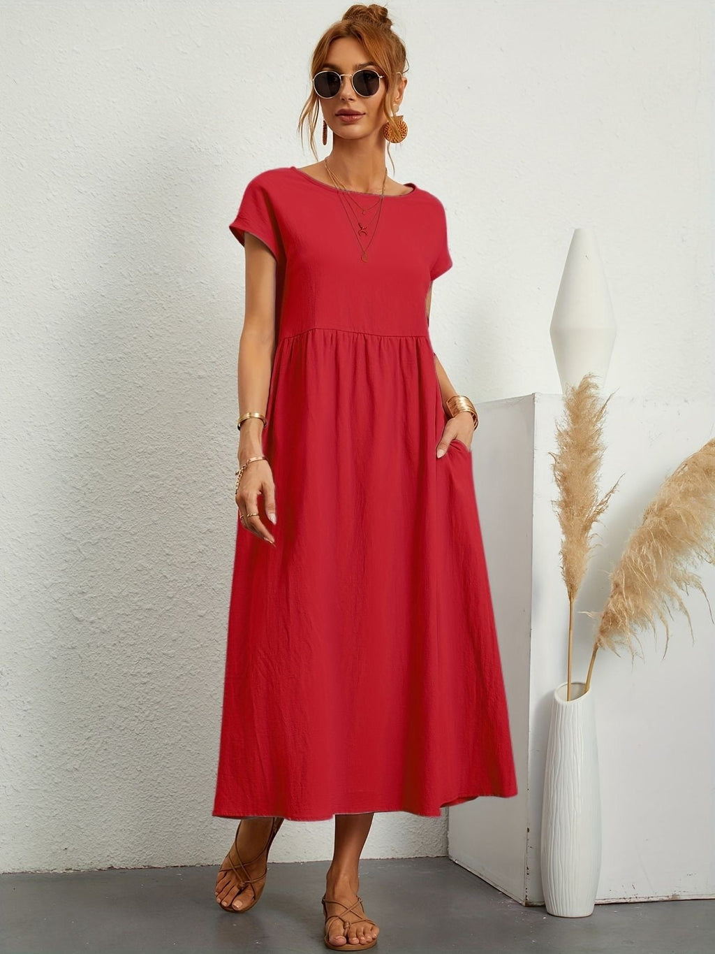 Salomé Statement Casual Linen Dress Occasion Edit