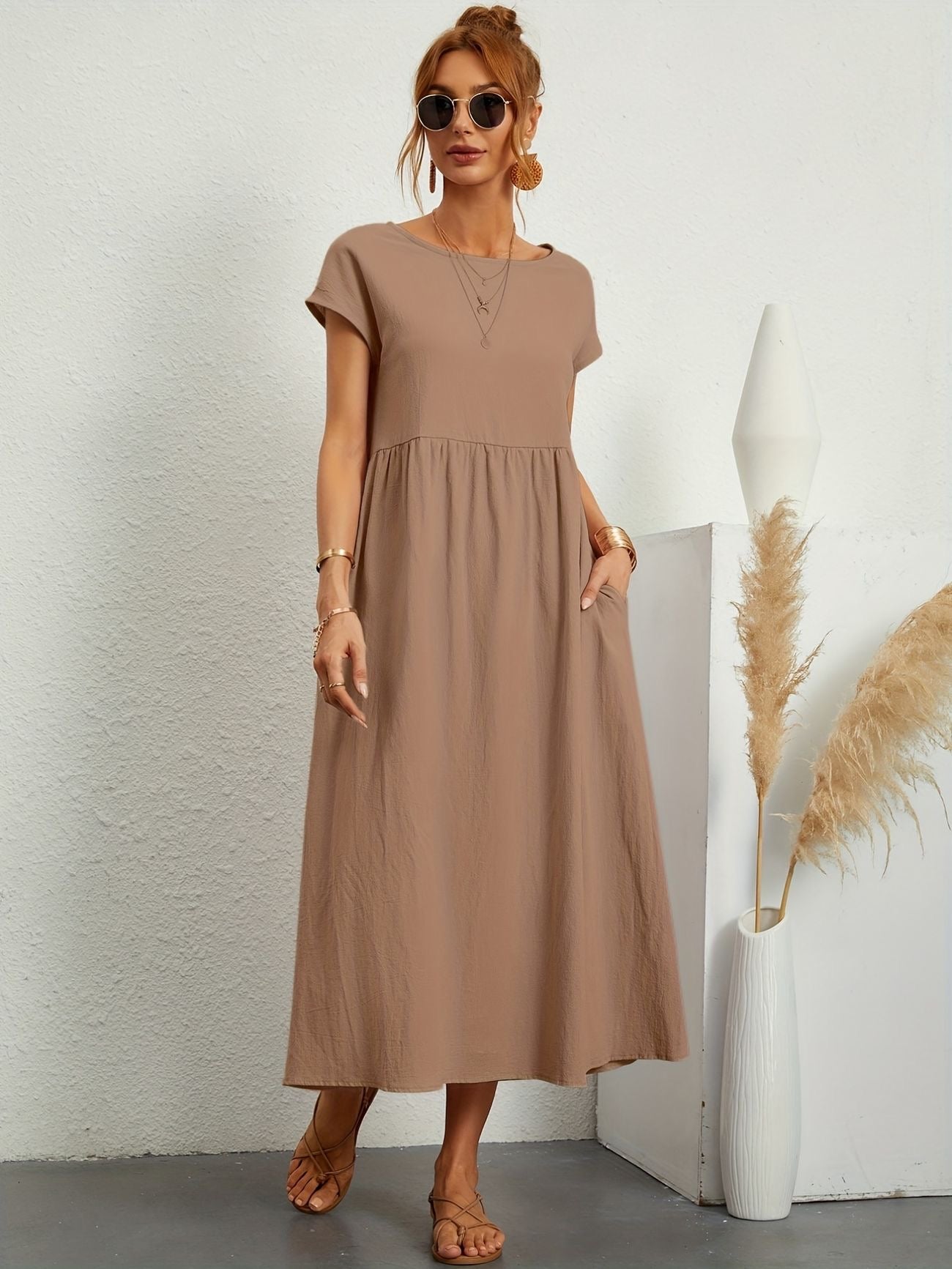 Salomé Statement Casual Linen Dress Occasion Edit