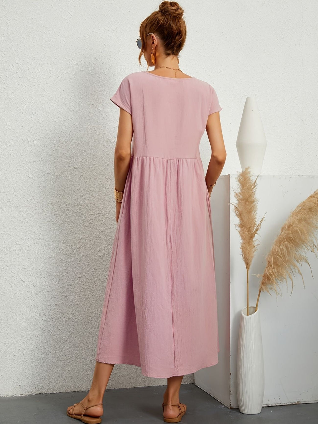 Salomé Statement Casual Linen Dress Occasion Edit