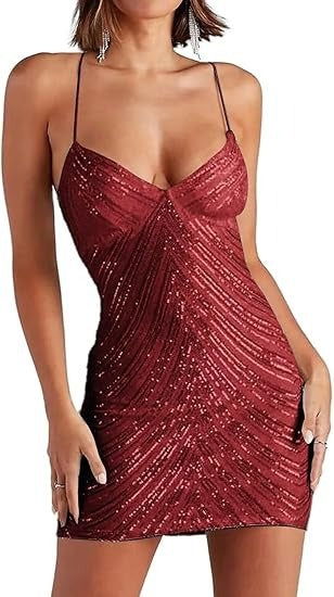 Middle East Strap Vintage Sequined Dress