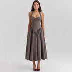 Elegant Fit and Flare Casual Sexy Party Dress
