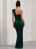Fashion Sleeveless OneShoulder Backless Bodycon Dress Cut Out Dresses