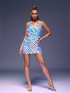 Mylah Leather Chainmail Dress