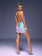 Mylah Leather Chainmail Dress