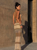 NATASHA MAXI SKIRT NEUTRAL