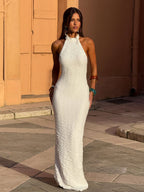 NICOLINA MAXI DRESS WHITE