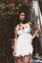 Caterina Floral Halter Dress