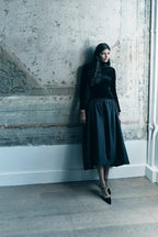 Marta Premium Long Sleeved Midi Dress Elevated Occasion Wear