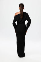 Vania Boutique Sweater Dress with Dropped Shoulders Elevated Occasion Wear