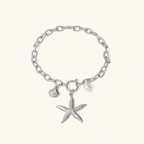 Nautilus Freshwater Pearl Charm Bracelet