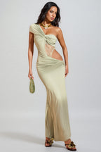 Wexmir Lace Twisted Maxi Dress