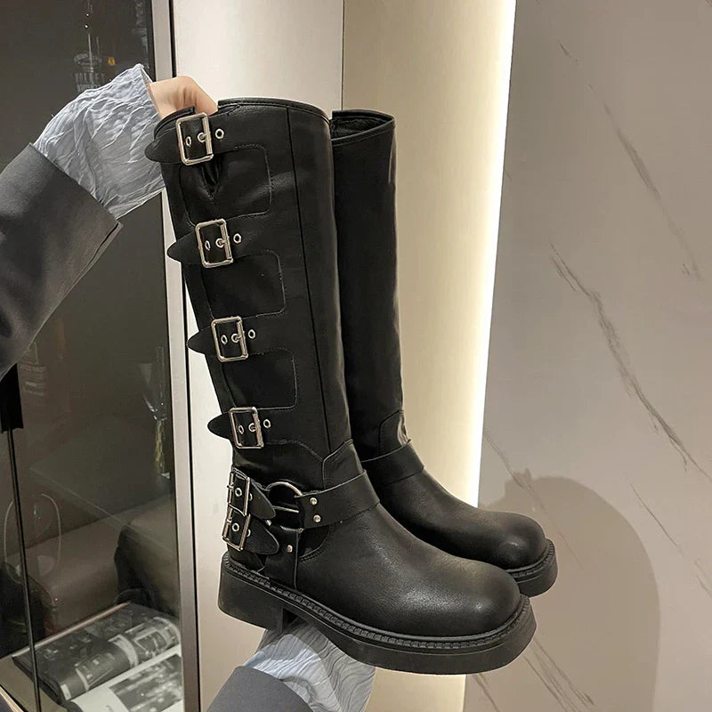 Chic Stylish LaceUp Comfortable Elegant Knee High Boots