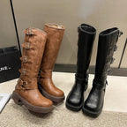 Chic Stylish LaceUp Comfortable Elegant Knee High Boots