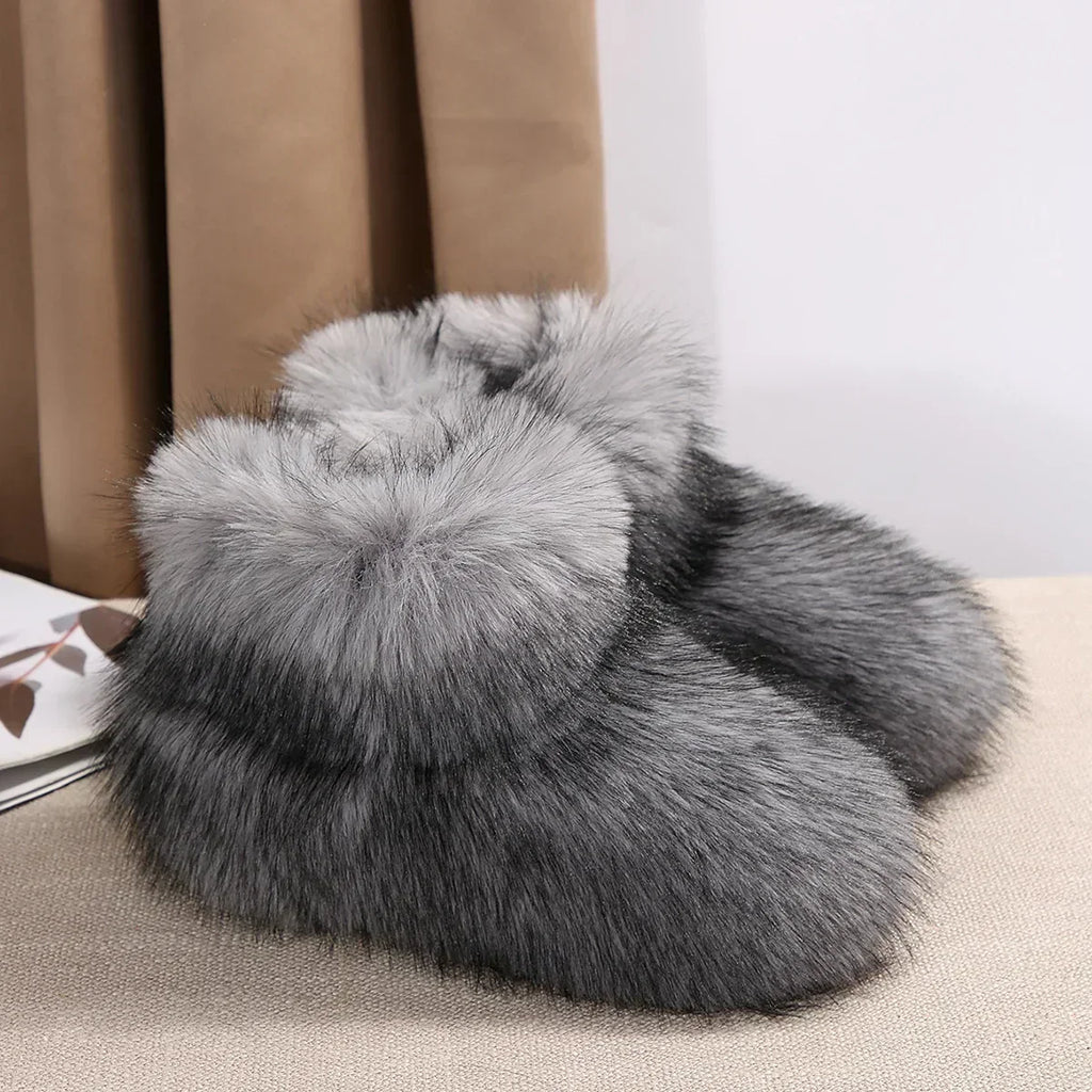 High Overtheknee Fur Fashion Woollike Plus Velvet Snow Boot