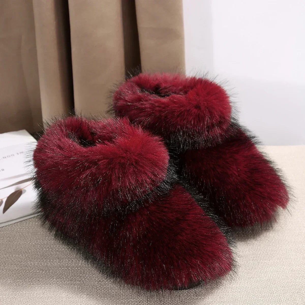 High Overtheknee Fur Fashion Woollike Plus Velvet Snow Boot