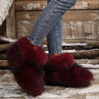 High Overtheknee Fur Fashion Woollike Plus Velvet Snow Boot