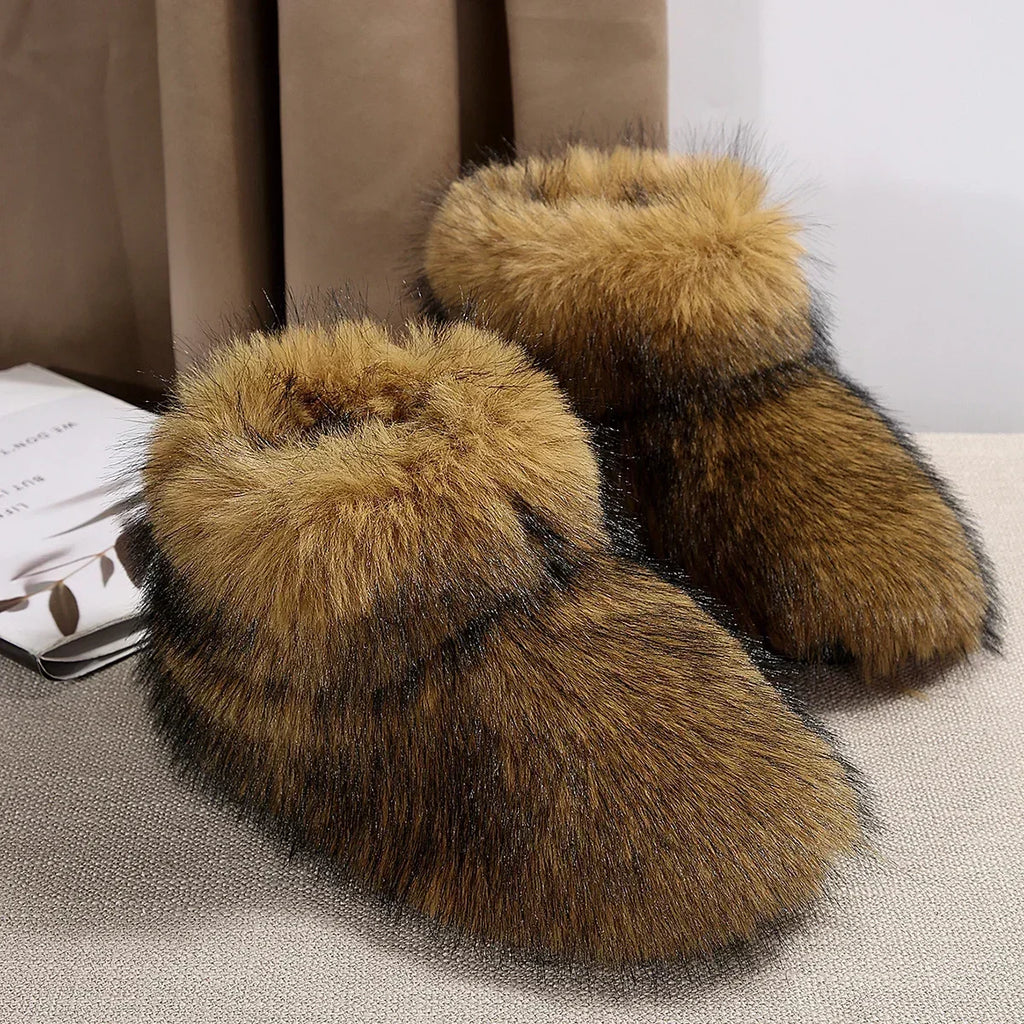 High Overtheknee Fur Fashion Woollike Plus Velvet Snow Boot