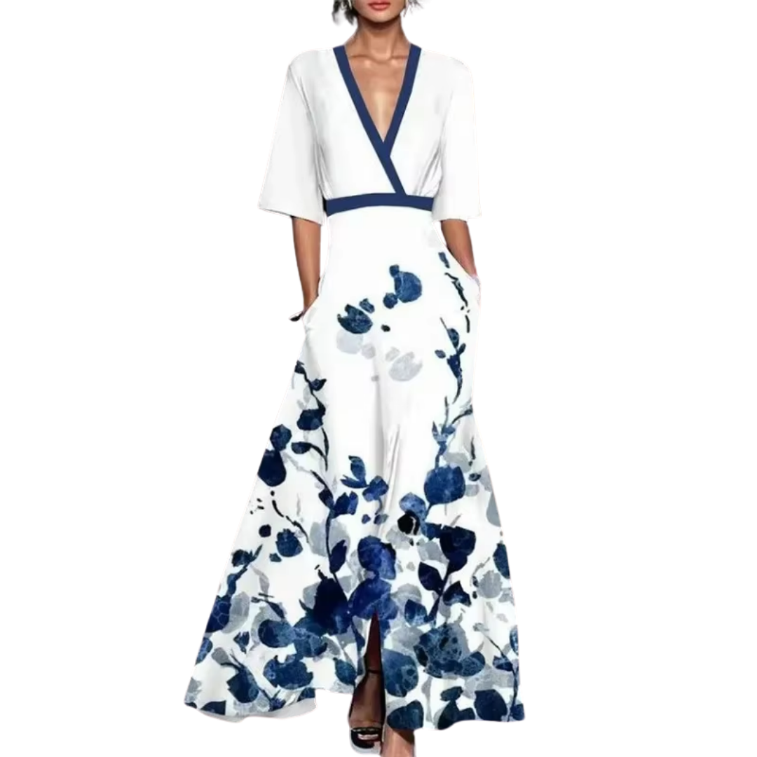 Valeria Chic Floral Dress Premium Wardrobe Essential