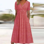 Paulina Aesthetic Midi Dress with Tummy Control Elevated Occasion Wear