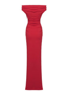 Nox Off Shoulder Split Maxi Dress