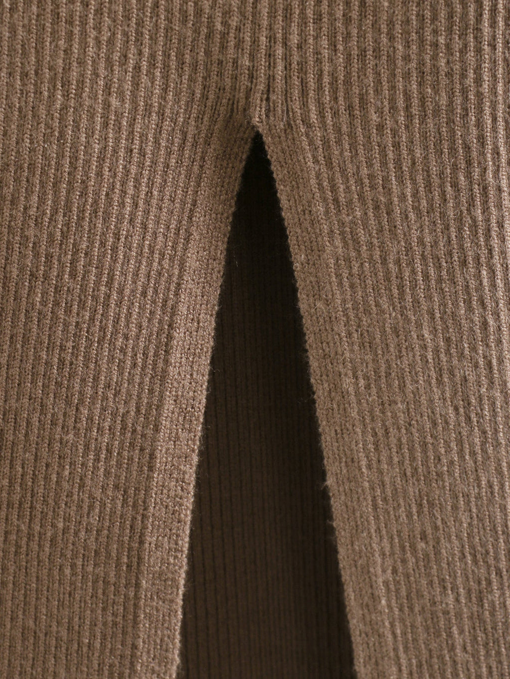 Caleb Ribbed Knit Midi Dress Caramel FINAL