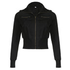 Carlynn Striped Bomber Jacket