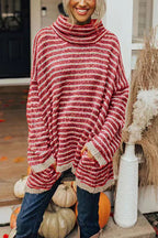 Perfect Timing Stripe Pocketed Tunic Sweater