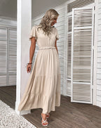 Bushwick Cotton Midi Dress Cream FINAL