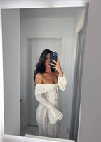 Seraphina – Lace Off-Shoulder Maxi Gown