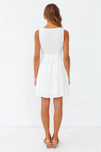 Francis Cotton Pocketed Button Down Shirt Dress