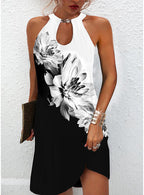 Imagination Floral Tank Dress Ivory