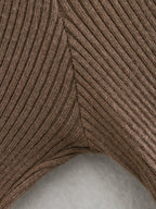 Caleb Ribbed Knit Midi Dress Caramel FINAL