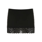Adalae Bodycon Lace Mini Skirt