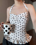 Alaura Polka Dot Halter Top