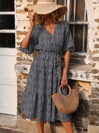 Enzo Printed Cutout Maxi Dress FINAL