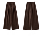 Herringbone Three-Piece Set â€?Vest, Blouse & Wide-Leg Pants