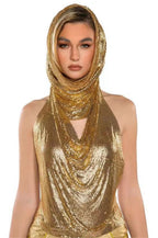 Avant-garde Sequin Halter Top